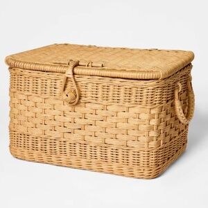 Threshold designed with Studio McGee Lidded Rattan Basket